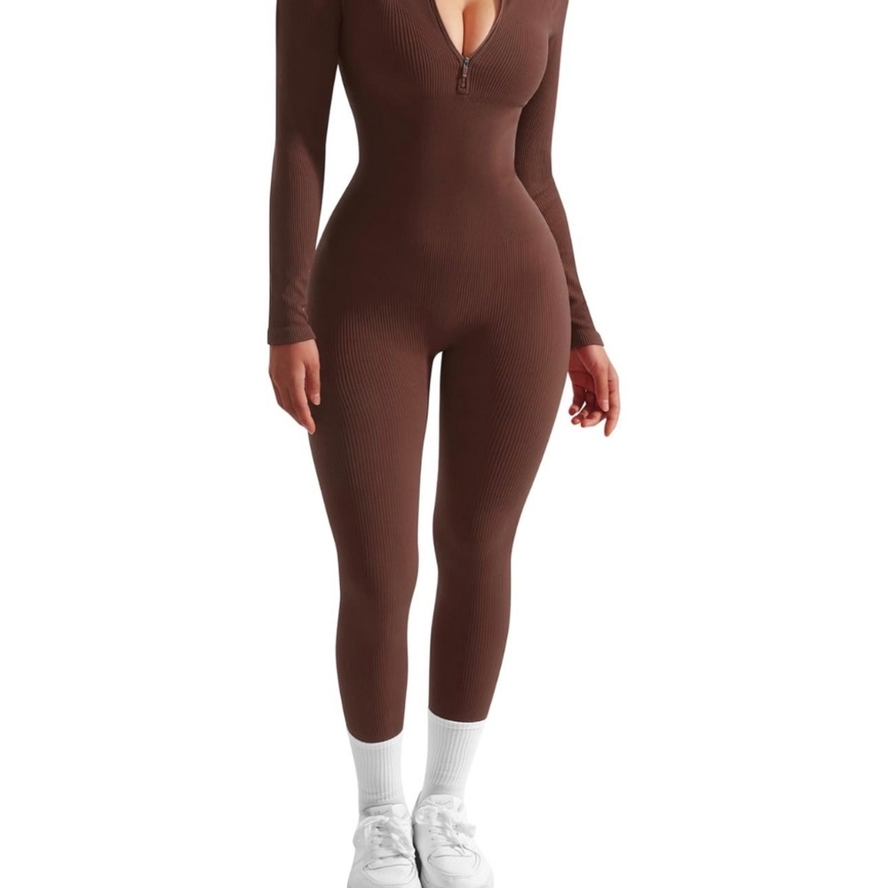 Chocolate brown jumpsuit